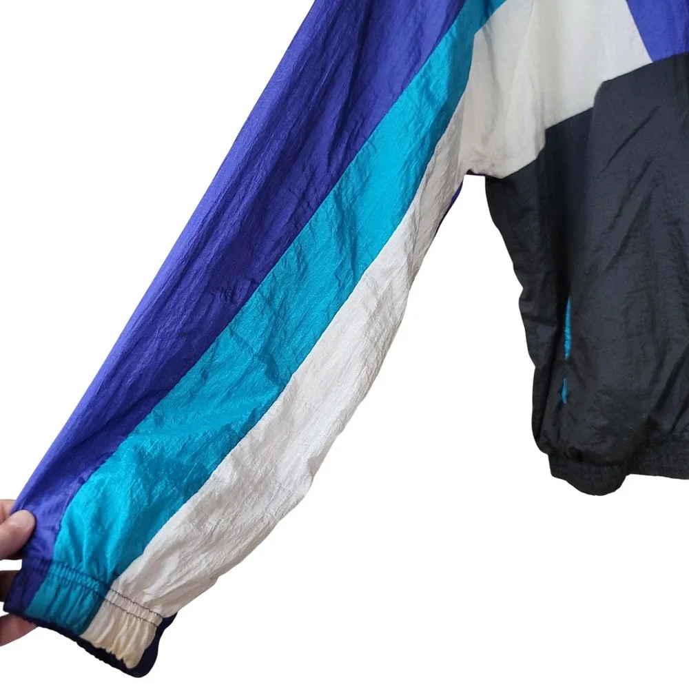 Vintage Todd1‎  90s Colorblock Fresh Prince Windbreaker Hip Hop Streetwear 2XLT